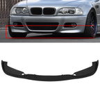 Front Bumper Lip Spoiler for BMW E46 M3 (2001–2006) Matte Black