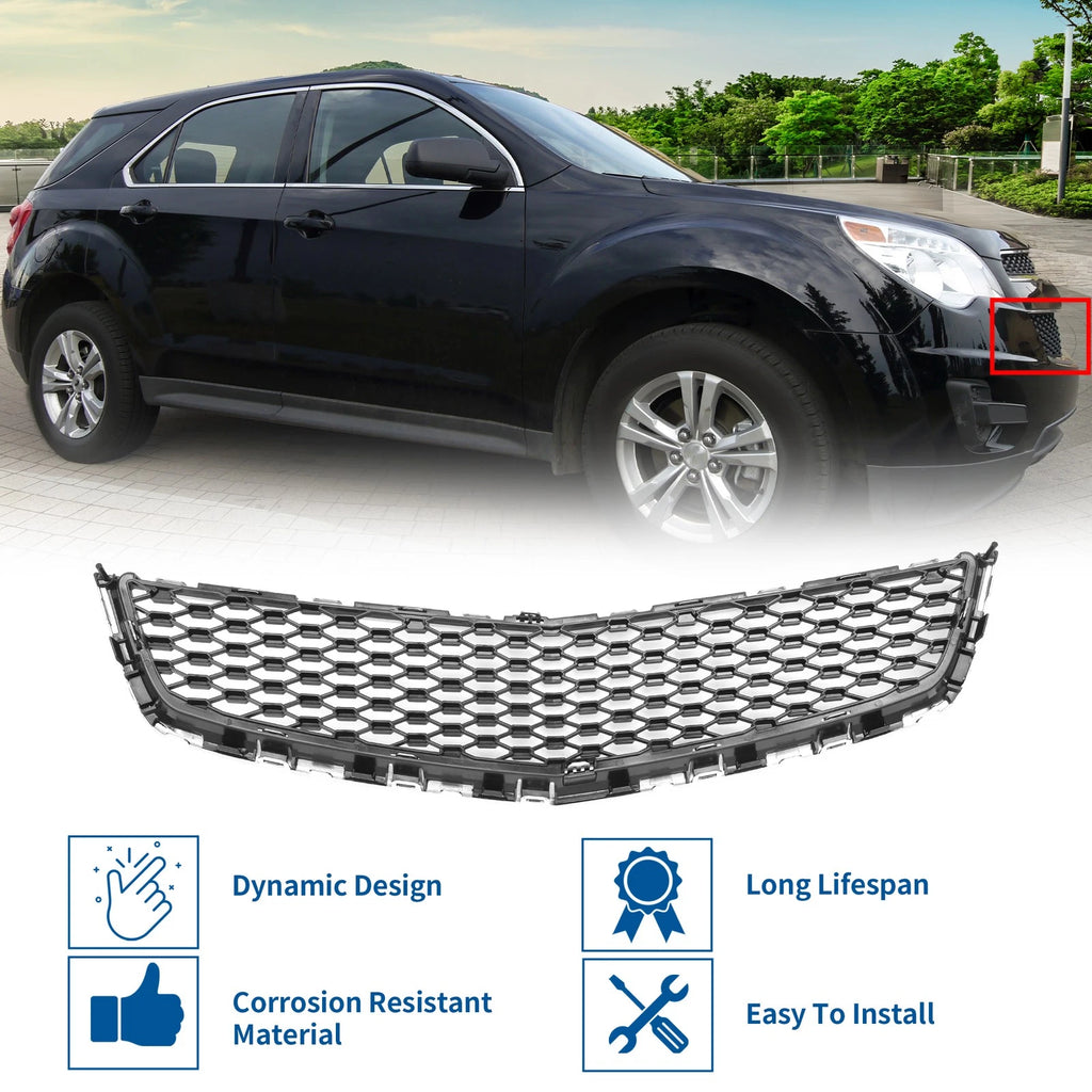 Front Lower Bumper Grille for Chevrolet Equinox (2010–2015) Chrome