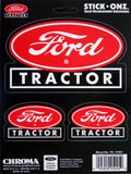 Set of 3 Window Graphics Stickers for Ford Tractor (Farm Script)