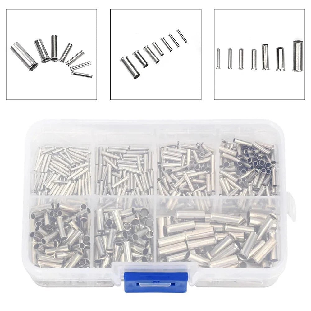 700pcs Copper Crimp Fitting Ferrules Set for Electrical Connections