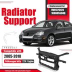 Front Radiator Core Support Panel Assembly for Volkswagen Jetta (2005–2010)