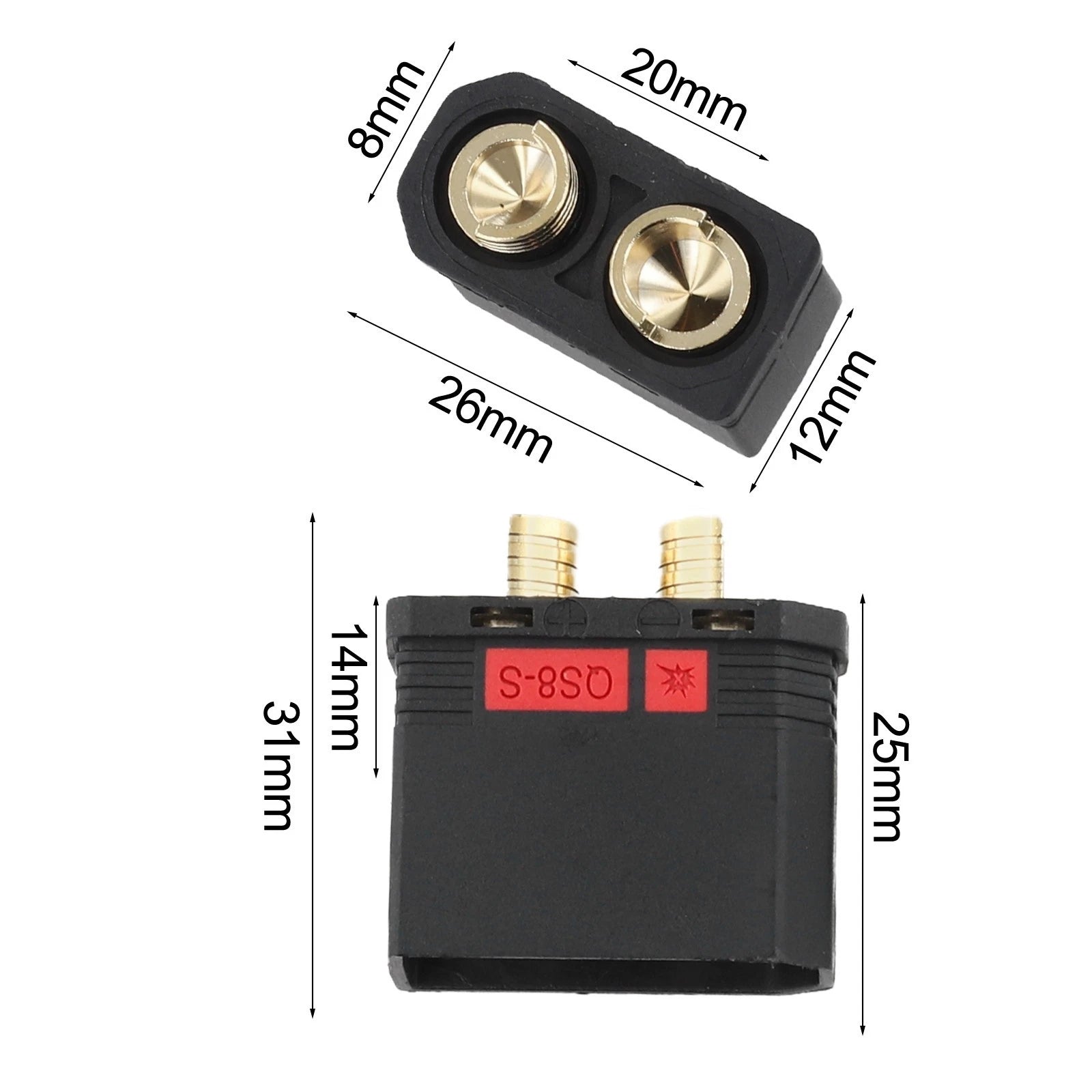 QS8 S Battery Connector for Car Models 130A 200A