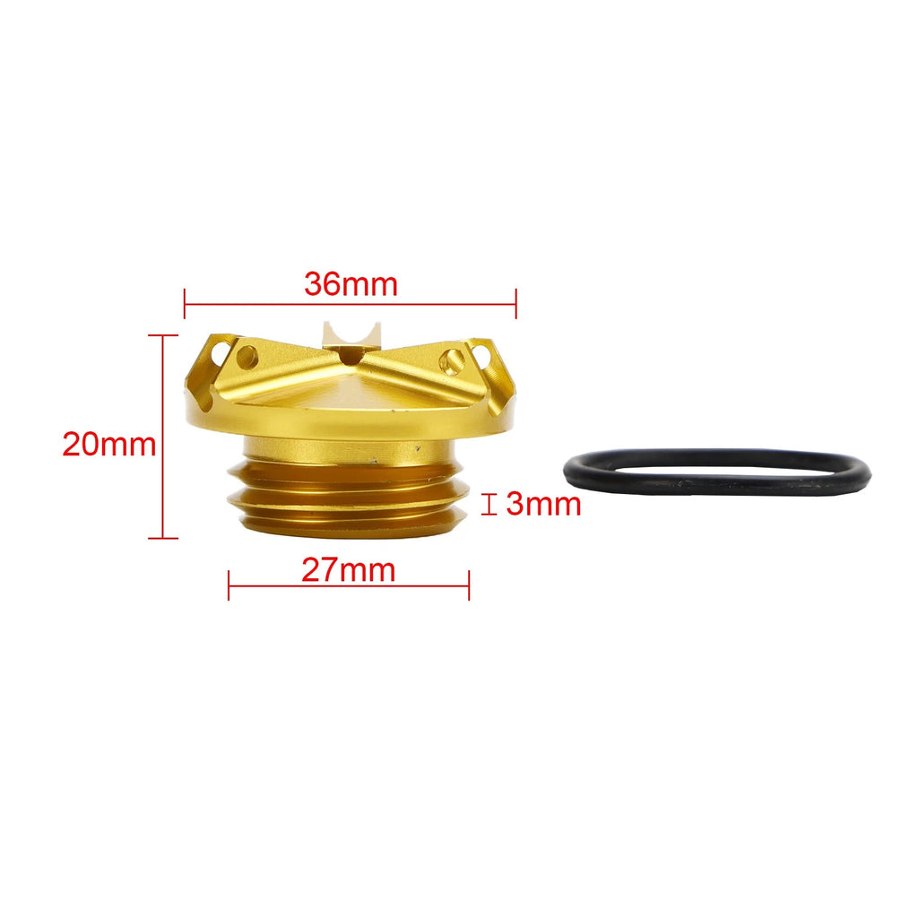 Gold Oil Filler Cap for Yamaha FZ1 FZ6 FZ6R FZ8 FZR250/R FZS 600 1000 (2001–2016)
