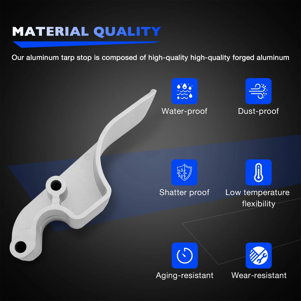 6x Aluminum Tarp Stop Upright Kit for Pro Trucking Products (1705775-1)
