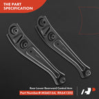 2X Rear Lower Control Arms for Honda Civic (1996–2000) Acura EL