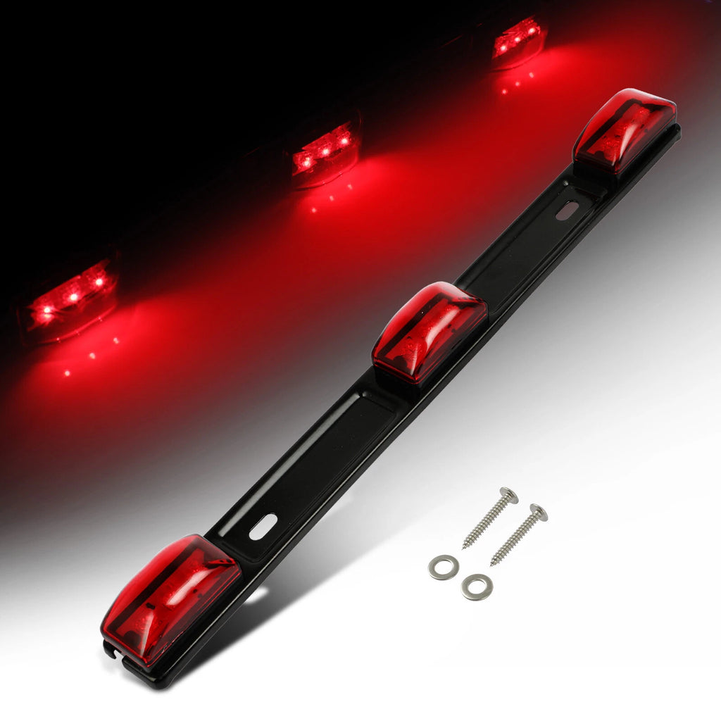 Red LED Rear Clearance Marker Light Bar for Truck Trailer