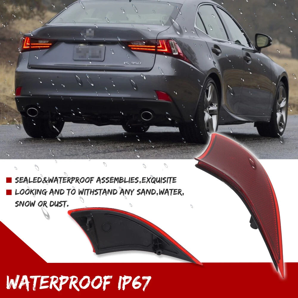Rear Bumper Reflector Lens for Lexus IS IS250 IS300 IS350 IS-F (2006–2013)