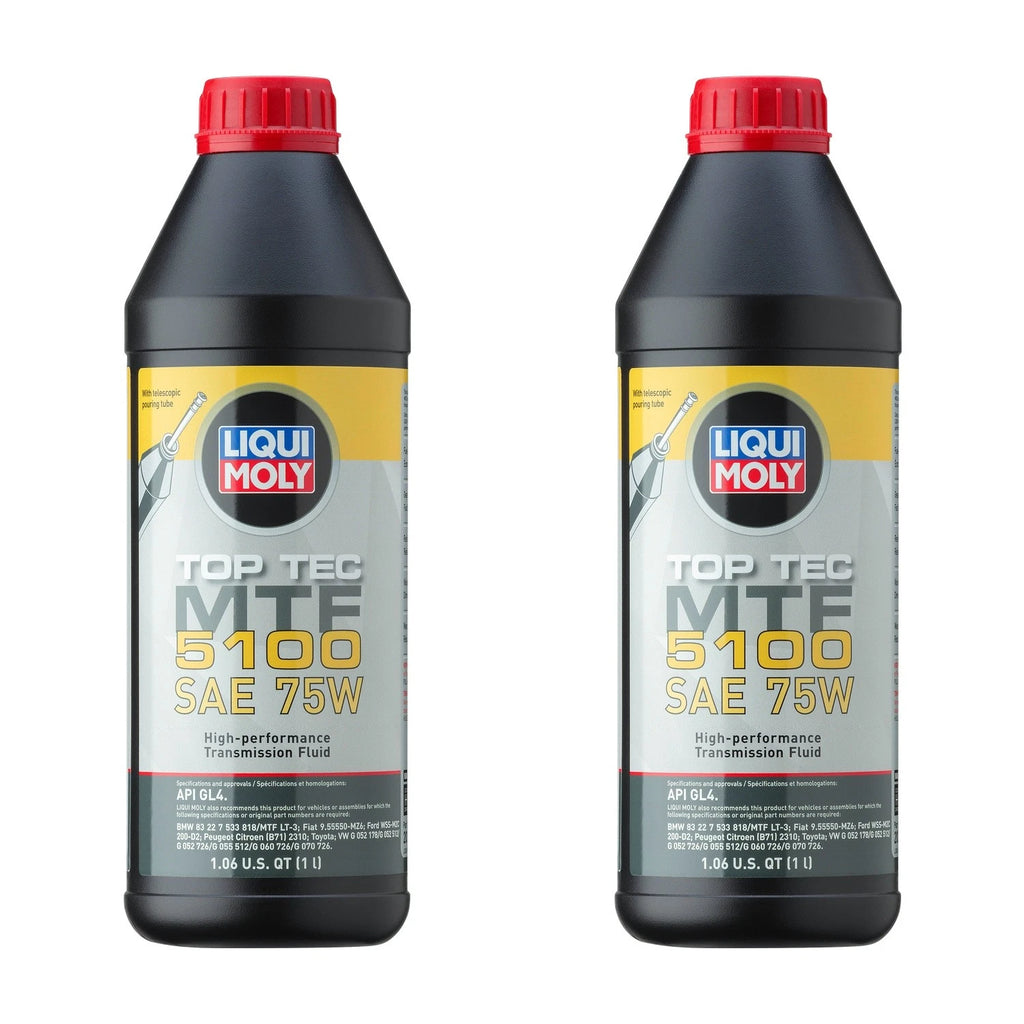 Set of 2 Liqui Moly Top Tec MTF 5100 75W Gear Oil (2L)