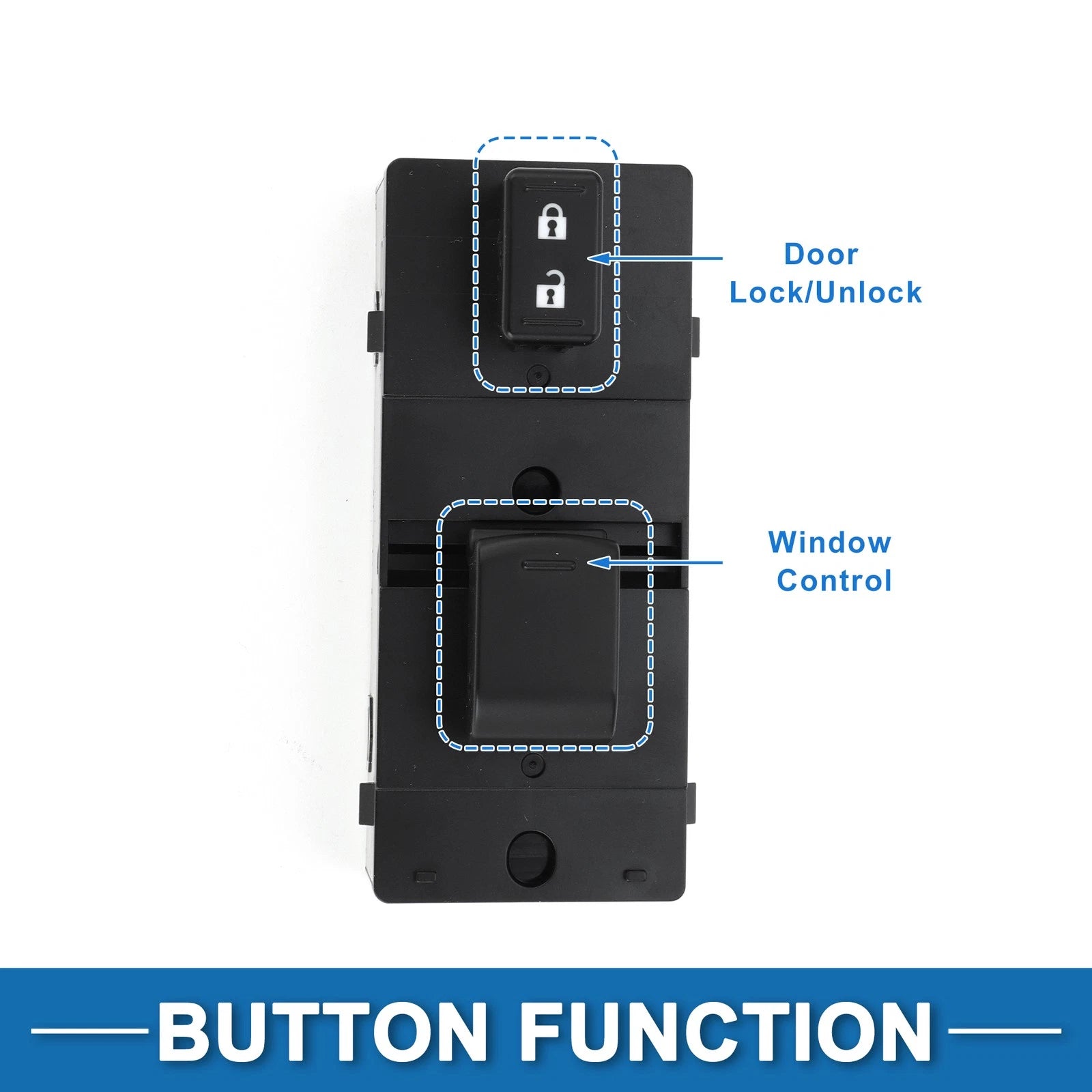 Front Side Power Window Switch for Nissan Rogue Versa (2008–2019) No. 25411EL30A