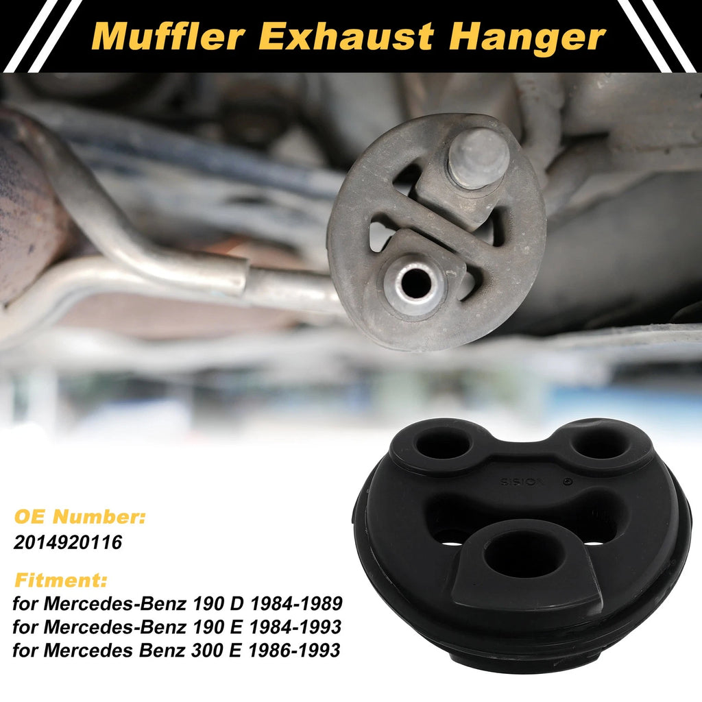 Muffler Exhaust Hanger for Mercedes-Benz 190D (1984–1989) 2014920116 Rubber