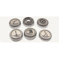 Polished Stainless Cap Covers w/Brushed Accent for 1997-04 Chevy Corvette Manual