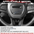 Carbon Fiber Style Driver Side Control Cover for Dodge Challenger/Charger (2015-2019)