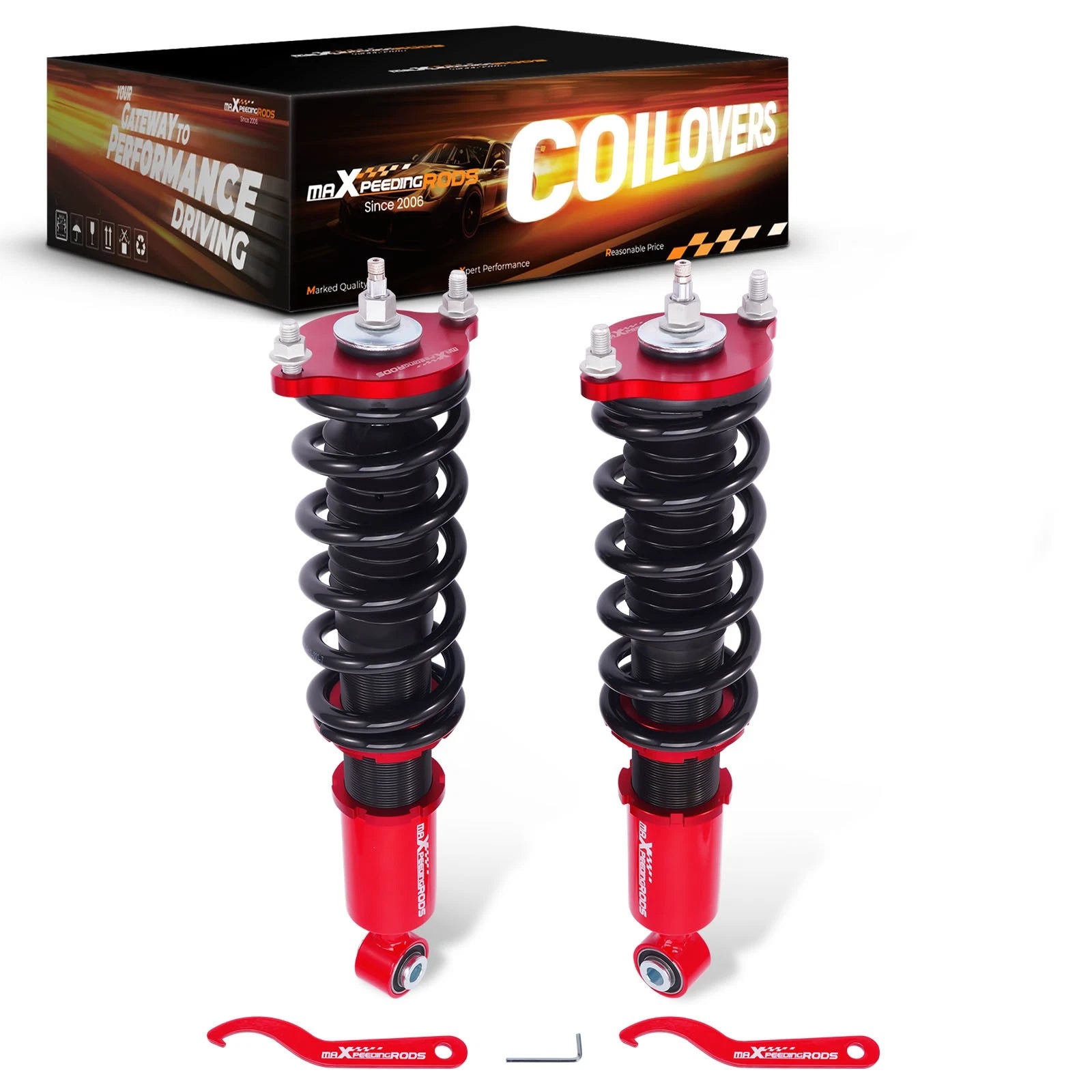 2X Rear Shock Strut Coilovers for Subaru Legacy Outback (2000-2004)