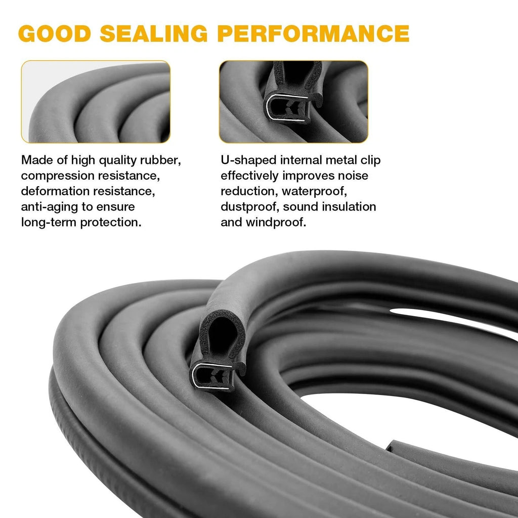 2X Door Rubber Weatherstrip Seal for Peterbilt 359 370 377 379 380 (1986–2007)