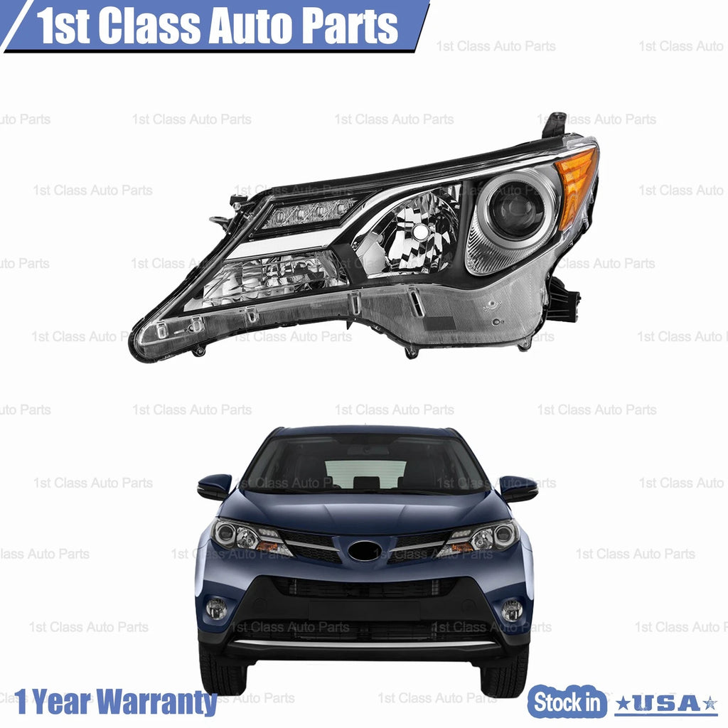 Left Headlight for Toyota RAV4 (2013–2015) Chrome Housing