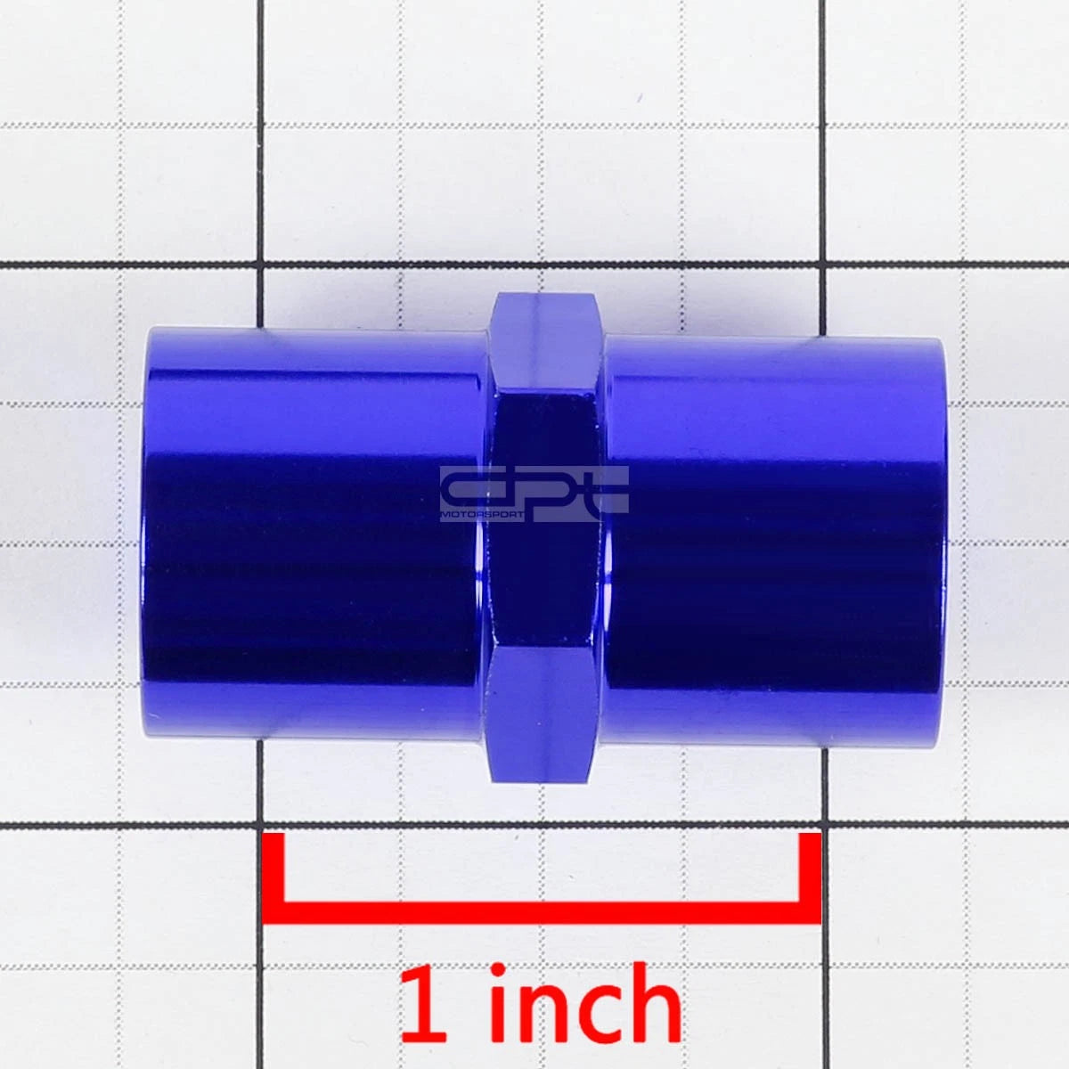 1/4" NPT Female Coupler for Universal Applications (Aluminum, Blue Anodized)