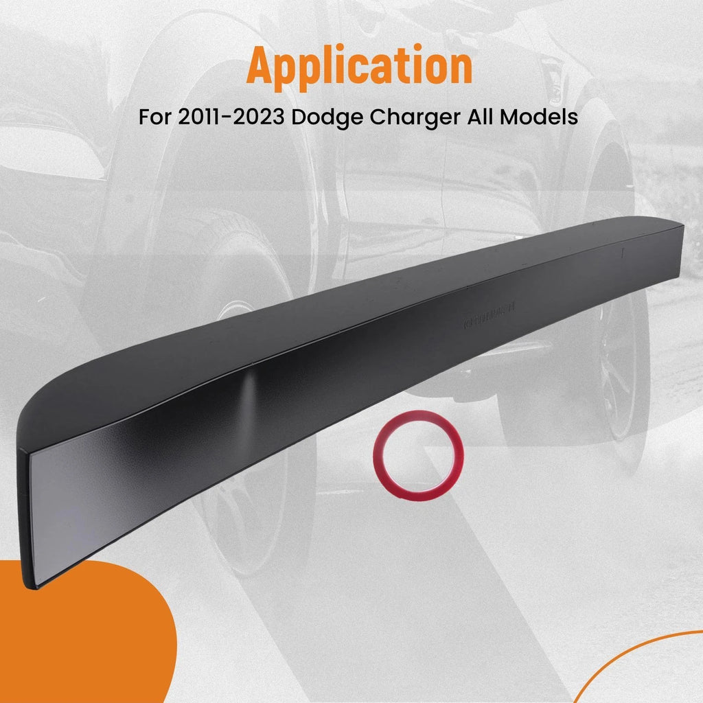 Black ABS Roof Spoiler for Dodge Charger (2011–2023) Direct Replacement