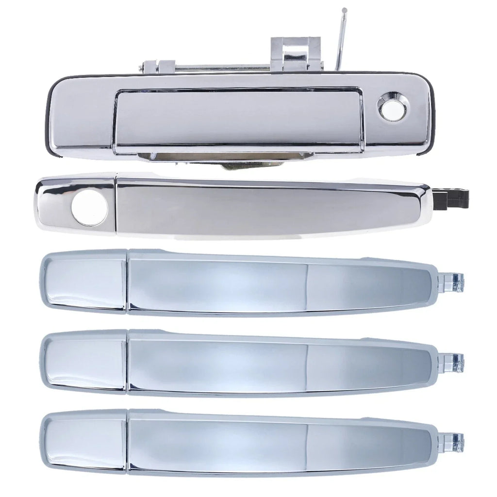 Chrome Outer Door Handles + Tailgate W/Keyhole 5pcs for Holden Colorado (2012–2016)
