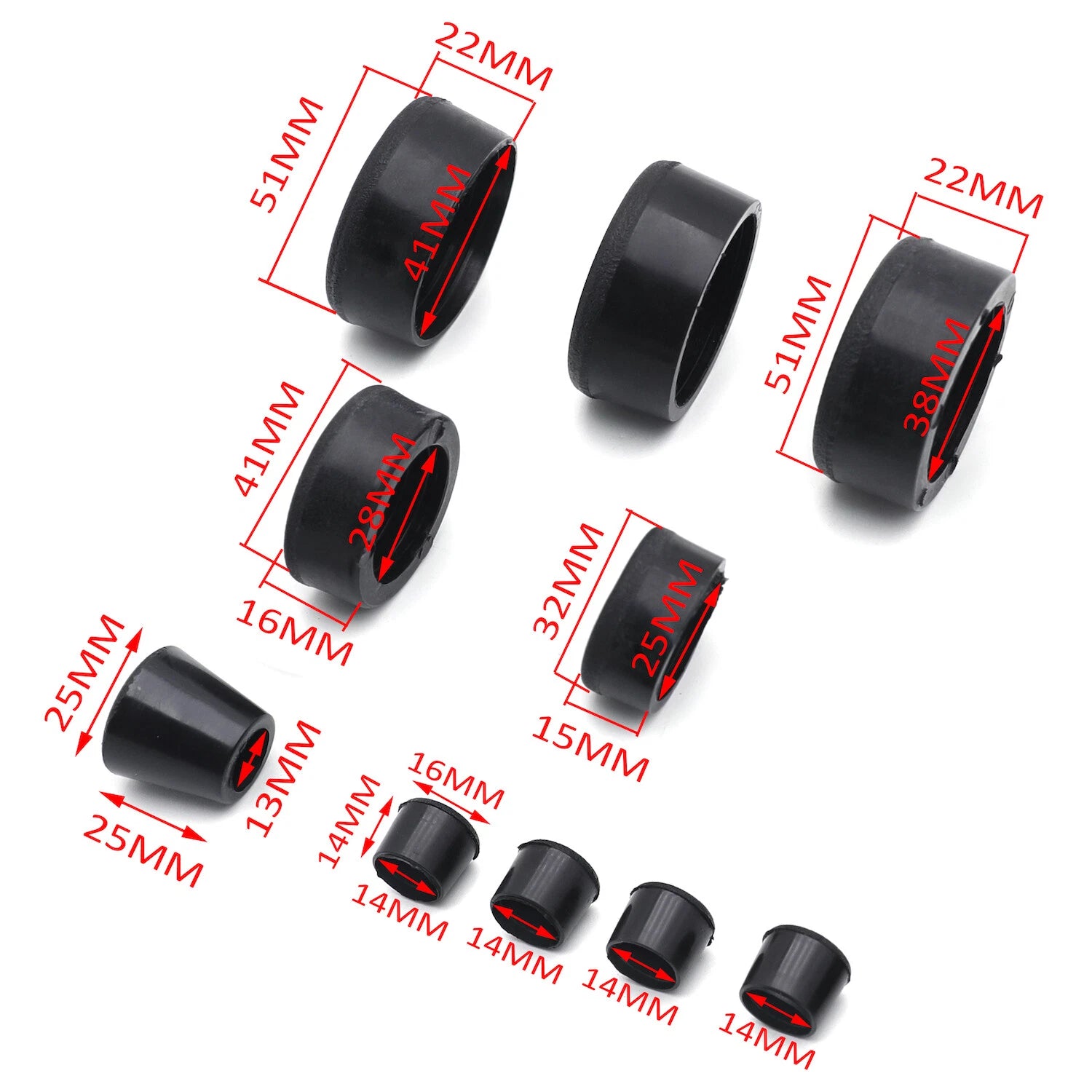 10x Rubber Frame Plug for Suzuki GSXR 600 GSXR 750 (2006–2010)