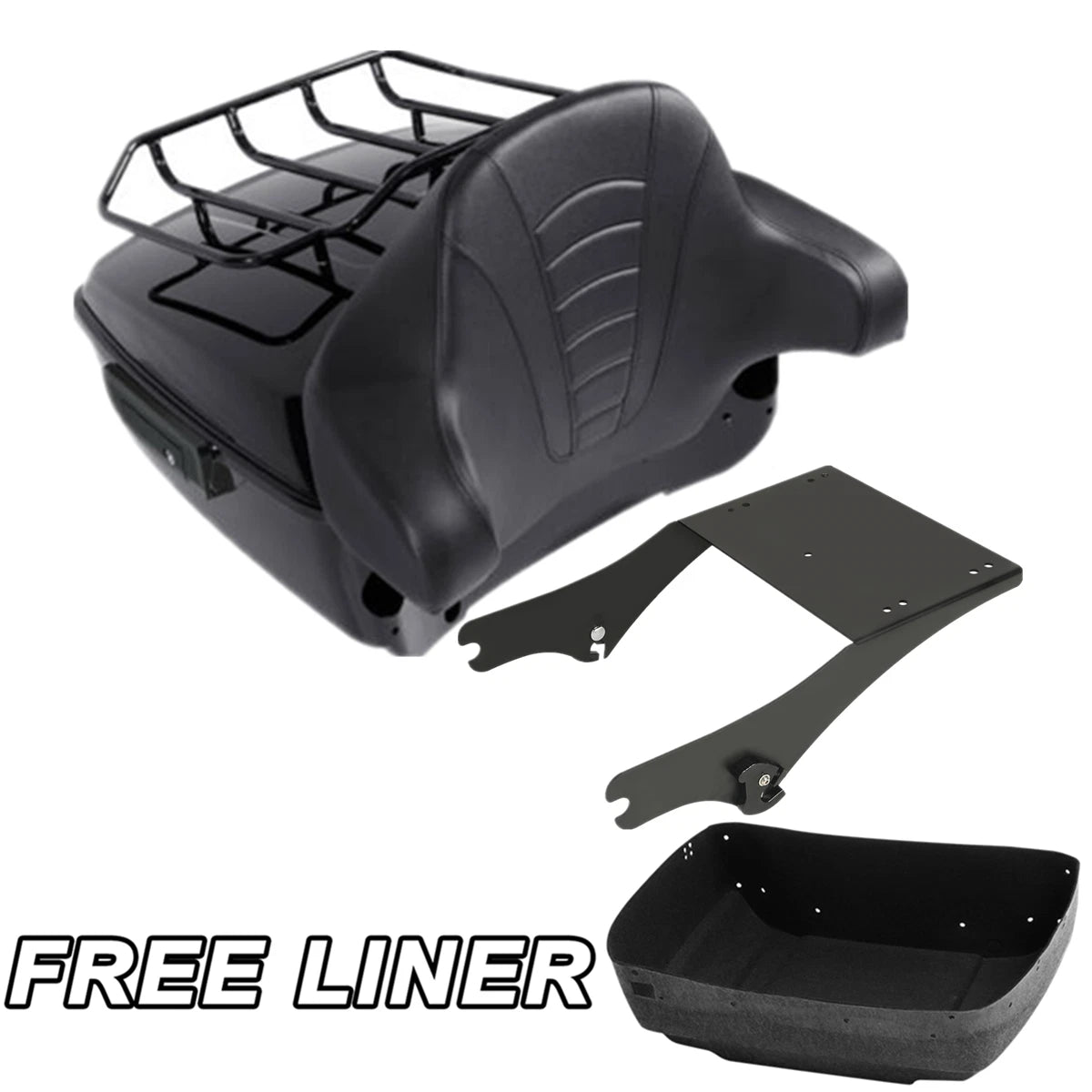 Trunk Pad Mount Rack for Harley Touring Street Road Glide (1997–2008)