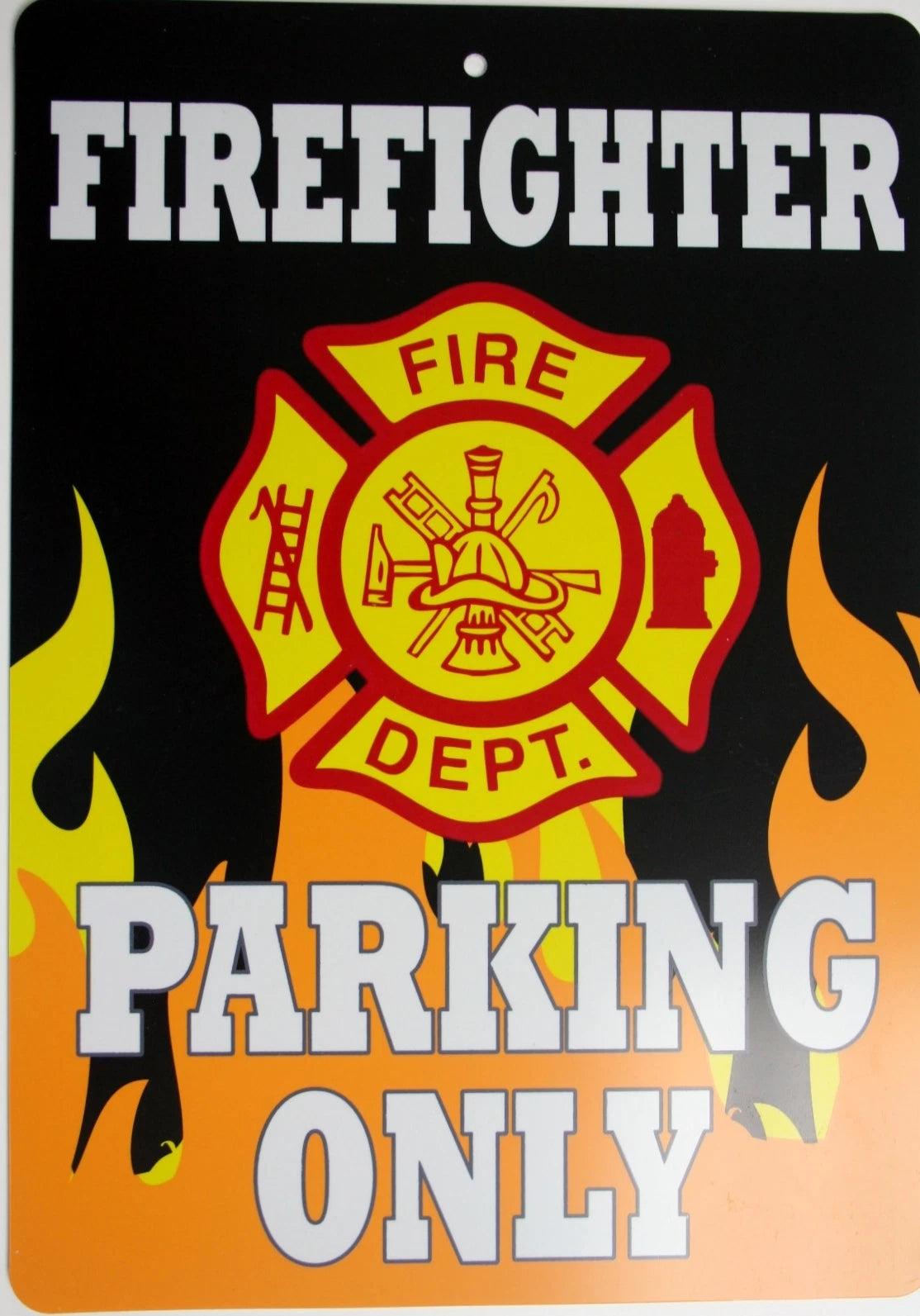 Firefighter Parking Only Sign for Fire Truck (Dept, EMT, EMS)