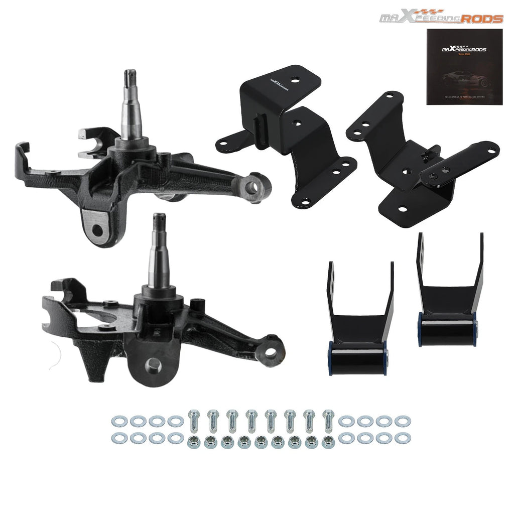 Complete 3"/4" Drop Lowering Kit for Chevy C10/GMC Pickup (1973–1987)
