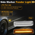 Side Marker Light 63148360589 for BMW 5 Series E39 (1995–2003) Transparent Lens