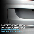 Interior Door Handle for Kia Spectra (2004-2009) - Front/Rear Driver Silver