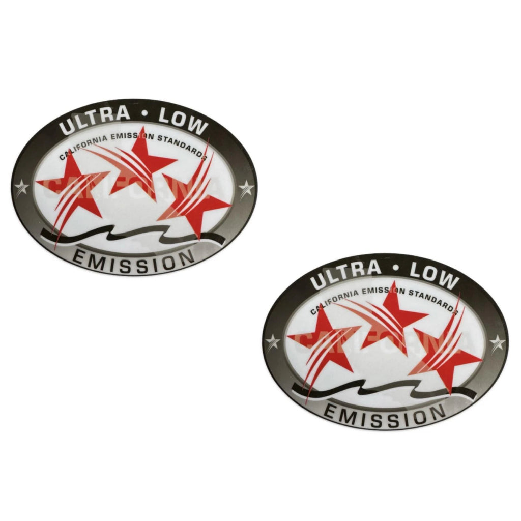 2Pcs Outboard Graphic Sticker Decal for California DOT (3 Star)