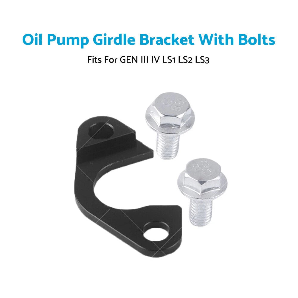 LS Billet Oil Pump Pickup Tube Girdle Brace for GEN III IV LS1 LS2 LS3 (2000–2015)
