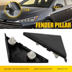 2X Fender Pillar Trim Mirror Corner Molding for Hyundai Elantra (2017–2020)