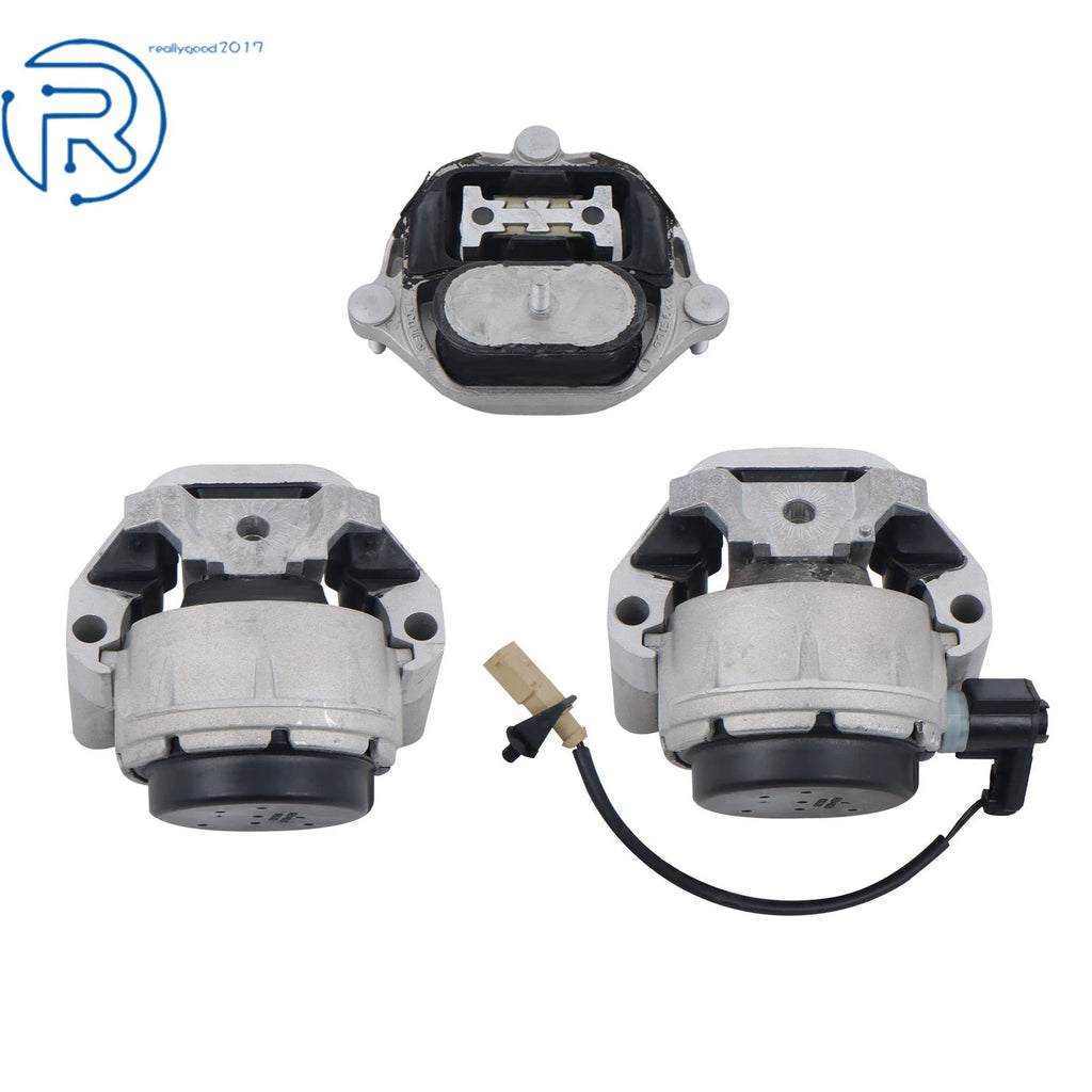 Set of 3 Engine & Trans Mounts for Audi A6 2.0L FWD (2012–2018)