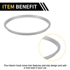 Set of 1 AC Vent Dashboard Decoration Rings for Toyota Tacoma (2016–2023) Silver Tone