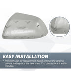 Right Side Mirror Cover Cap for Toyota Highlander (2009–2014) Gray