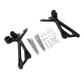 Passenger Footrests Foot Pegs Brackets for Kawasaki Z900 ABS (2017–2025) Black