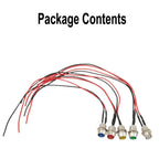 5x12V LED Indicator Light Kit for Auto Car Boat Dashboard Panel