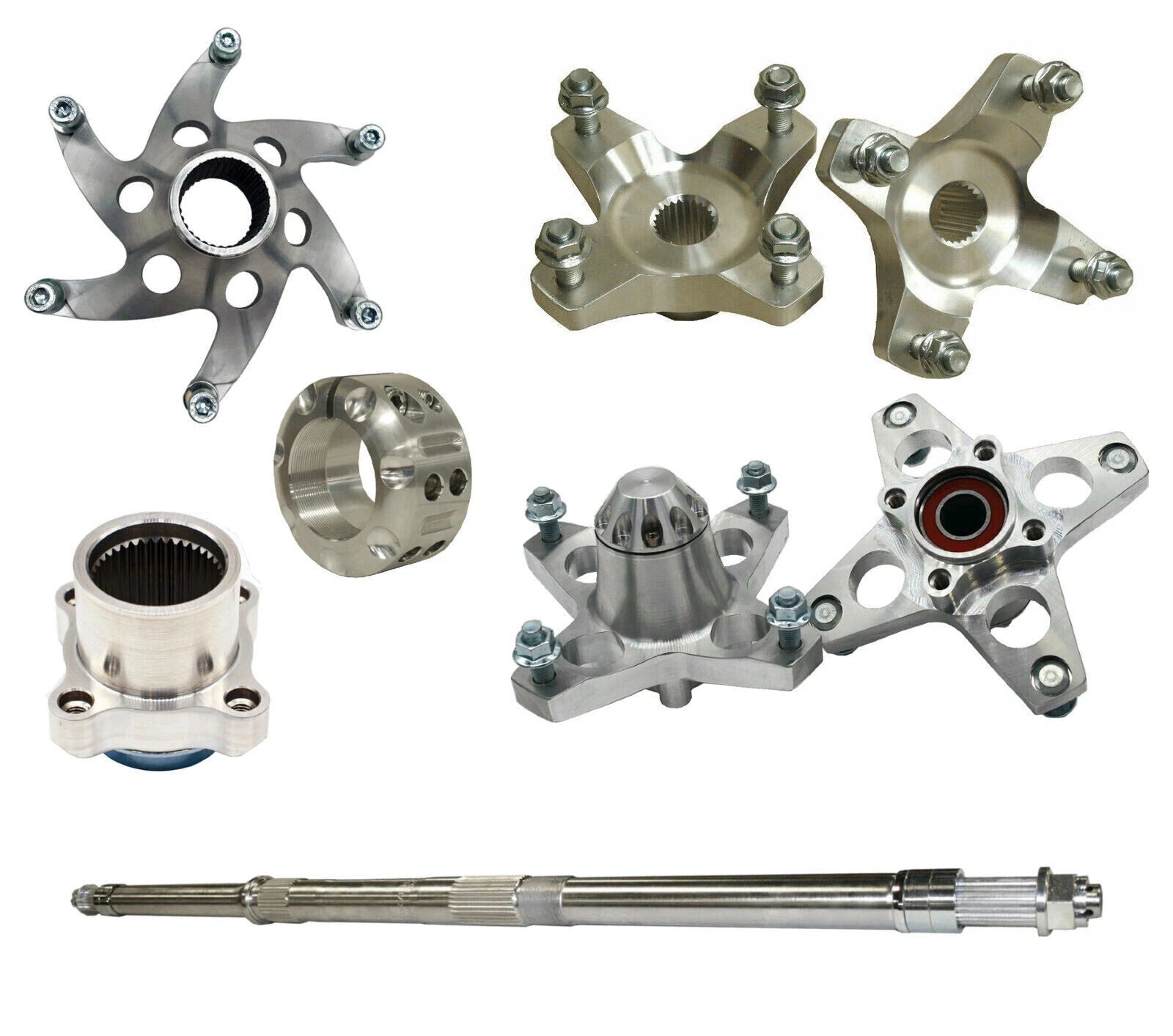 Axcalibar Axle Front Rear Sprocket Brake Hubs Lock Nut for Banshee 350 (1987–2006)