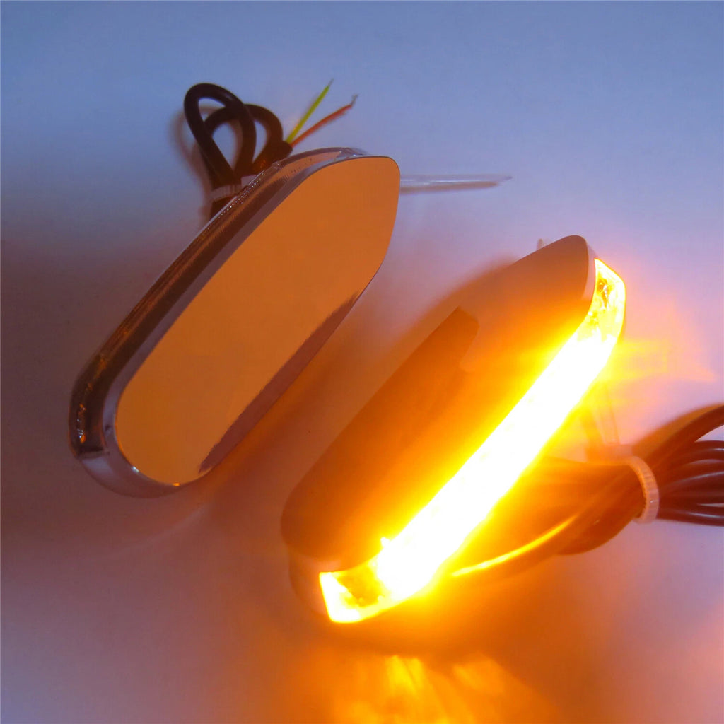 LED Signal Mirror Block Off Base Plate Chrome for Suzuki GSXR1000 GS (2005–2008, 2006–2012)