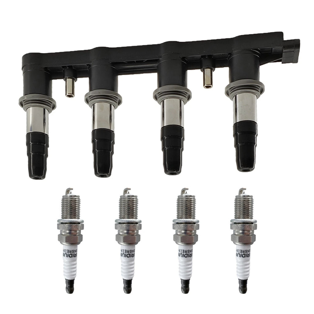 Ignition Coils + 4X Spark Plugs for Chevrolet Sonic (2012–2018) 55561655