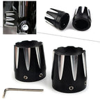 Front Axle Nut Covers for Harley Dyna, Fatboy, Electra, Street Glide, Road King (2006-2023)