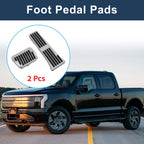 2Pcs Accelerator Pedal Covers for Ford Explorer (2020–2023) Silver Tone