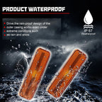 Set of 2 Side Marker Lights for Dodge Pickup Chrysler Plymouth Front Amber