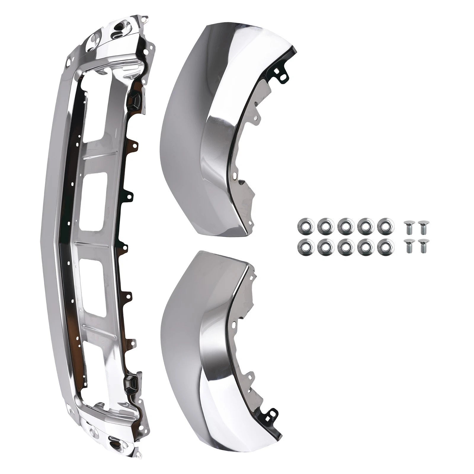 Steel Chrome Front Bumper for Chevrolet Silverado 1500 (2014–2015) GM1002844