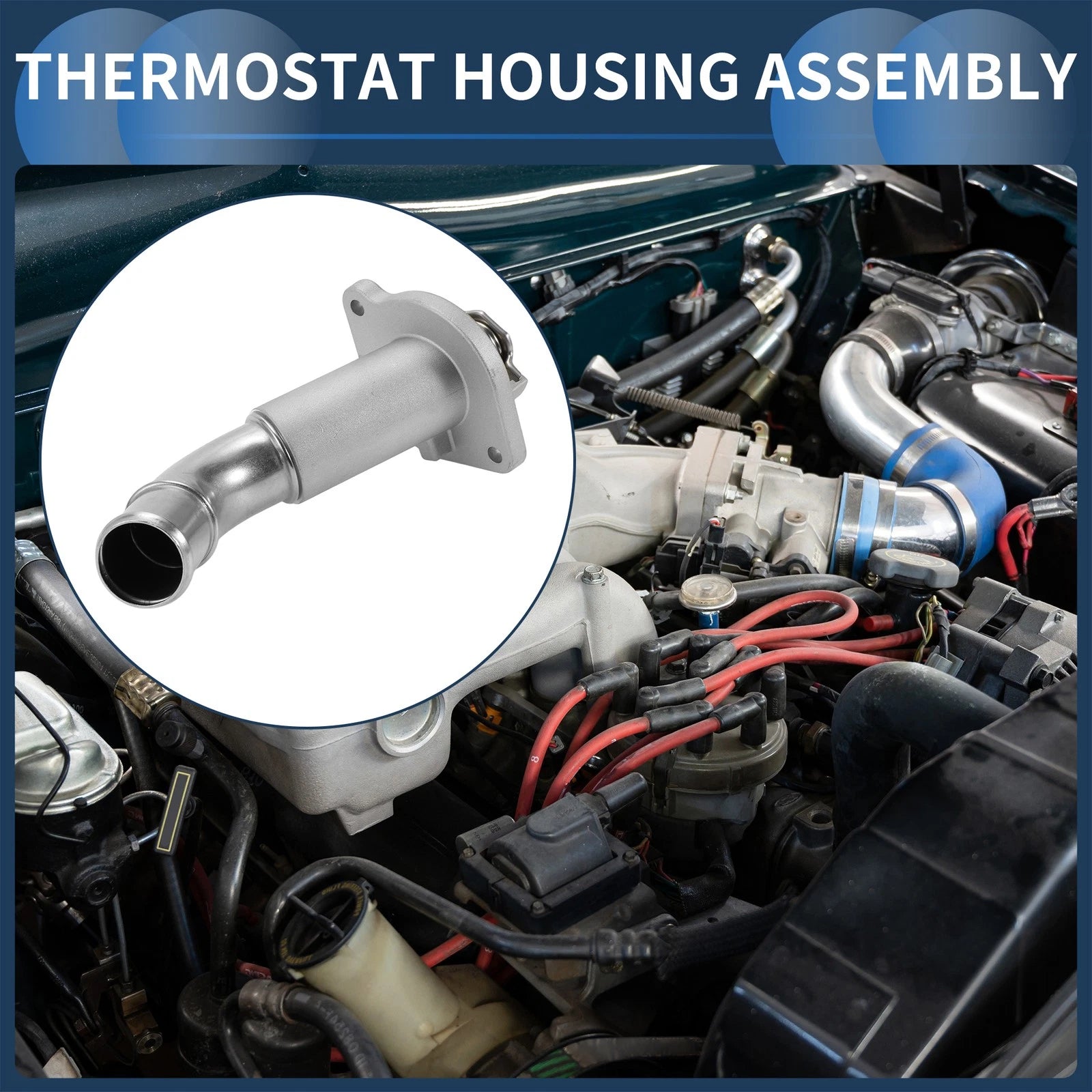 Thermostat Housing for GMC Envoy, Chevrolet Trailblazer 4.2L (2002–2009)