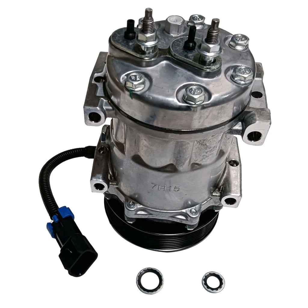 A/C Compressor with Clutch for Kenworth T660 T680 T880 Peterbilt 365 367 (2015–2016)