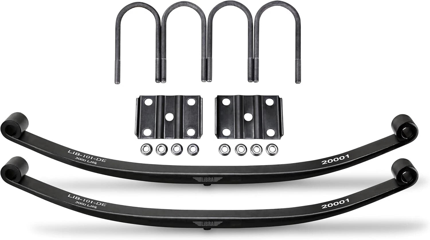 Tandem Suspension Kit with 3000lbs Leaf Springs for Mobile Home Trailer
