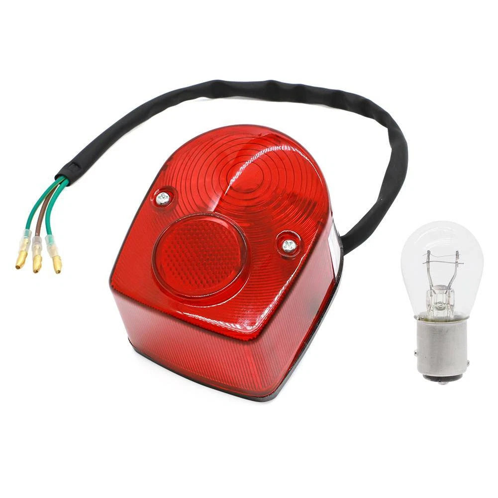 Brake Tail Light for Honda CT70 Z50A SL70 SL90 SL100 SL125 SL350 (1970–1978) 33701-045-690 + Bulb