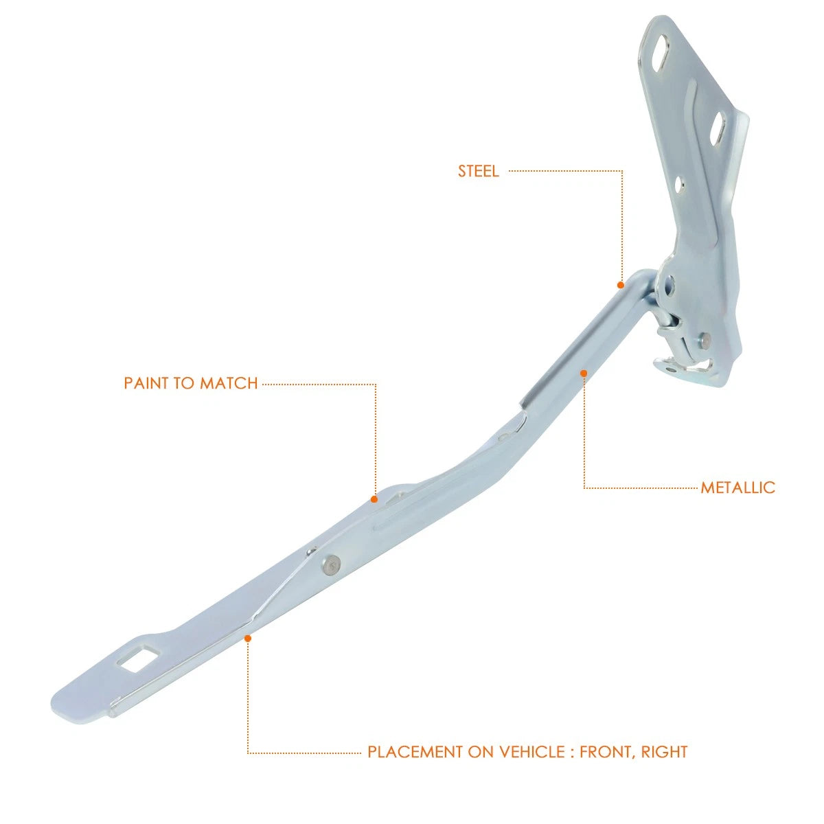 OE Style Steel Engine Hood Hinge for Dodge Ram 2500 3500 (2010–2018)