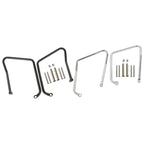 Chrome/Black Saddlebag Support Brackets for Harley Sportster XL (2004–2016)