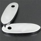 Mirror Block Off Base Plates for Kawasaki Ninja 500R, 636, ZX6R, ZX7, ZX9, 10R (1994–2009) Chrome